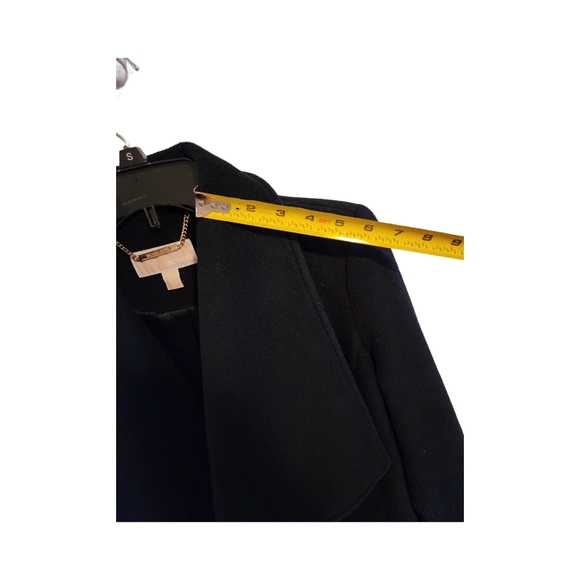 Michael Khors Jacket Coat With Pockets Gray Charcoal Black Size Small - Picture 8 of 8